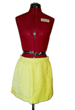 Merona Skirt Multicolor Women Pull On Size Small Linen Blend Elastic Waist - £12.63 GBP