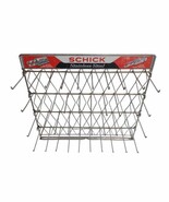 Vintage Mid Century SCHICK Razor Advertising Retail Display Metal Rack - $147.46