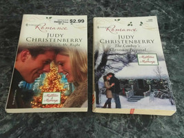 Harlequin Romance Judy Christenberry lot of 2 Mistletoe &amp; Marriage Series PB - £1.79 GBP