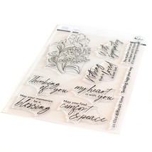 Pinkfresh Studio Clear Stamp Set 6&quot;X8&quot;-With Sympathy - £18.86 GBP