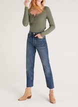 Z Supply cait waffle henley top in Forest - size L - £34.91 GBP