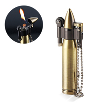 Bullet Shape Kerosene Lighter, Keychain Ignitor for Military Fans (Witho... - $17.99