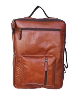 Handcrafted Full-Grain Crushed Tan Leather Travel Utility Bag 18SKB06LB - €119,54 EUR
