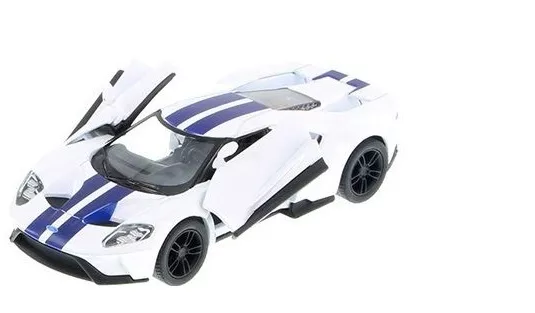 New Diecast New 5&quot; 2017 Ford Gt W Stripes 1:38 Scale Diecast Model Toy Car- Whit - £13.40 GBP