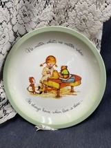1972 American Greetings Holly Hobbie Girl At Piano Collector Plate Home Is Love - £5.44 GBP