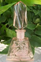 Vintage Czech Perfume Bottle~Dauber Intact~Signed~4.5&quot; Tall~A Collector&#39;s Dream - £132.32 GBP