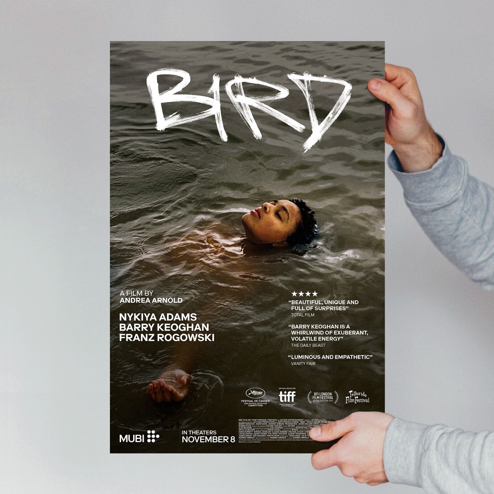 BIRD movie poster 2024 Mubi Drama Film Wall Art Room Decor Cinephile Gift