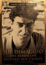 Joe DiMaggio : The Hero&#39;s Life Hardcover   NICE COPY  LARGE PRINT 074320... - $26.79 MXN
