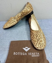 New Bottega Veneta Leopard Pony Hair Slip On Shoes Size 10 - £77.84 GBP