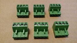 QTY 6     4 pin - 5.00mm / Quick Speaker Connector Terminal Block - Phoe... - $14.84