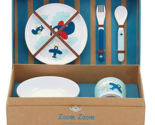 Reed &amp; Barton Child&#39;s Airplane 5PC Serving Set Melamine Picnic Gift Box ... - £25.25 GBP