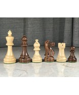 New Large Double Weighted Handmade Wooden Staunton Chess Pieces 4 inch King - £89.01 GBP