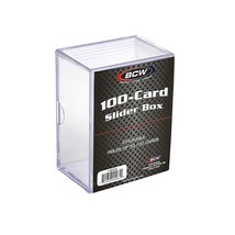 1 BCW 2-Piece Slider Box. Holds 100 Standard Sized Cards. - £6.95 GBP