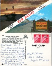 New Mexico Greetings Land of Enchantment Sunset Posted to MO VTG Postcard - £7.51 GBP