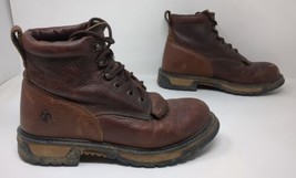 Rocky Brown Leather Boots Western Ankle Keltie Women&#39;s Size 10 MW Roper ... - £45.78 GBP