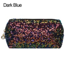  Sequin Pen Bag Cosmetic Storage Bag Lazy Makeup Zipper Pouch Handbags Glitter H - £43.70 GBP