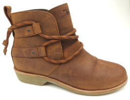 Teva Women&#39;s 7.5 De La Vina Dos Shorty Waterproof Leather Boot Brown - £47.30 GBP