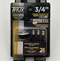 TRUX TLED-BX3AW 3/4&quot; 2 Diode Amber Marker to White Auxiliary LED Light - £9.90 GBP