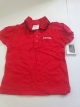 Vtg Vintage Stock Baby OshKosh B&#39;Gosh 18m Shirt Red new nwt red Embroide... - $19.92