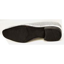 Stacy Adams Men Shoes Swagger Studded Slip On Satin Black White Formal 25228-111 image 4