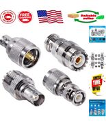 4pcs BNC to UHF Adapter Kit - Durable Coaxial Connectors for Radio Appli... - $280.49 MXN