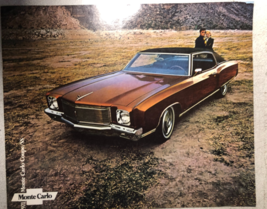 MONTE CARLO COUPE/SS vintage 12-page 1971 color advertising booklet Chev... - $27.71 CAD