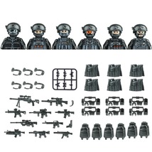 6PCS Modern City SWAT Ghost Commando Special Forces Army Soldier Figures M3101 - £20.45 GBP