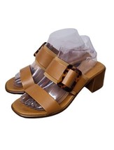 Toscanella Sandals Womens Size 8.5 Congnac Double Strap Slip On Open Toe... - $23.56