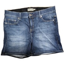 Torrid Plus Size 16 Jean Shorts Dark Blue Stretch Modest - £22.13 GBP