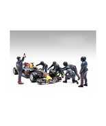 Formula One F1 Pit Crew 7 Figure Set Team Blue Release III for 1/43 Scal... - £47.45 GBP