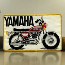 Vintage YAMAHA Motorcycle Embroidered Patch Badge Old School Large 8” XS... - $14.46