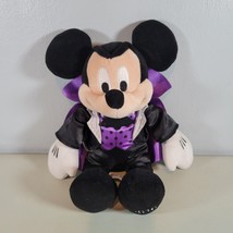 Vampire Plush Mickey Mouse Dracula Halloween 13&quot; Tall 2016 - $13.88