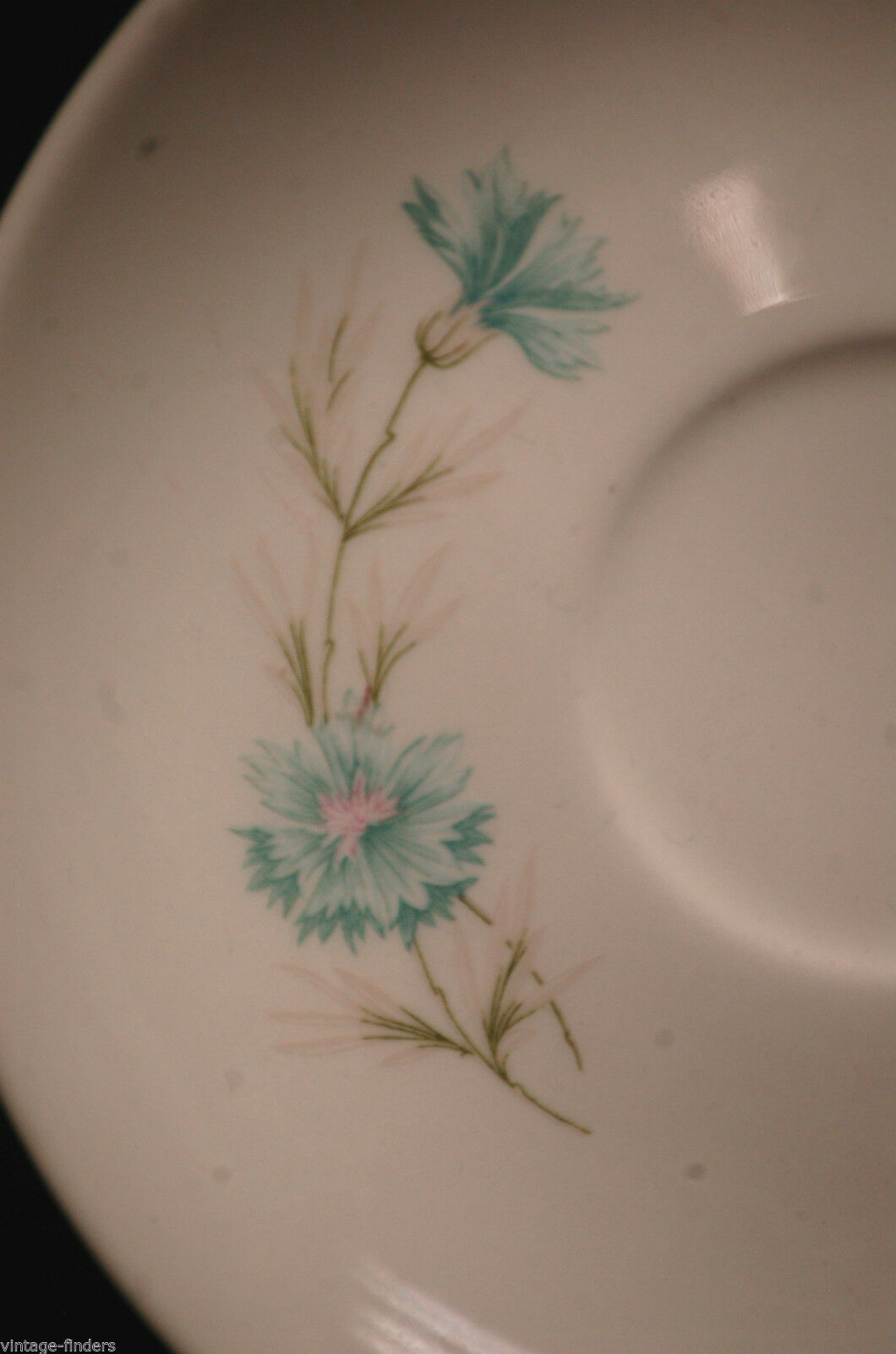 Boutonniere by Taylor Smith & Taylor Saucer Plate Ever Yours Blue / Pink USA Item image 2