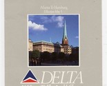 Delta Airlines System Route Map Airplane Travel Aviation Information Spr... - $17.80