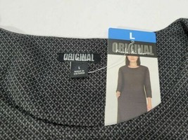 Nicole Miller Womens Three Quarter Sleeve Side Pockets Dress Medium - $49.99