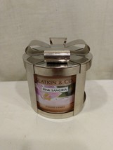 Bath &amp; Body Works Slatkin &amp; Co. Pink Sangria Scented Candle 14.5 0Z &amp; Holder - £35.78 GBP