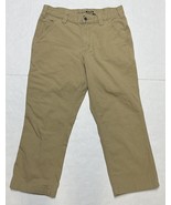 Carhartt Pants Mens 32x30 Tan Rugged Flex Relaxed Fit Canvas 5 Pocket Read - $478.80 MXN