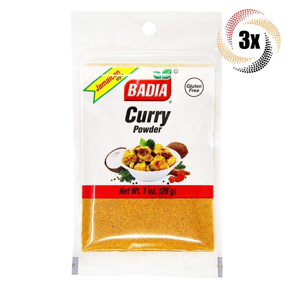 3x Bags Badia Curry Powder Jamaican Style Seasoning | 1oz | Gluten Free - $10.17
