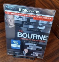 Bourne 5 Movie Collection Steelbook (4K) NEW-PROTECTIVE SLEEVE-Free S&amp;H! - £97.59 GBP