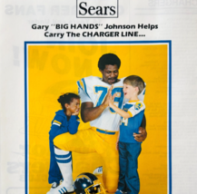 1981 Sears NFL Gary Johnson Advertisement Vintage San Diego Chargers DWV11B - $42.18 CAD