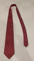 PRESWICK &amp; MOORE  Red TIE Check Pattern NECKTIE 100% SILK - £7.83 GBP