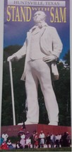 Vintage Sam Huston Statue Huntsville Texas Brochure  - $1.99