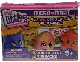 Shopkins REAL LITTLES  Micro Mart 2 pack blind box NEW Sealed - £9.18 GBP