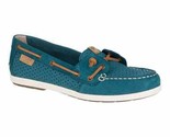 Women&#39;s Sperry Top-Sider Coil Ivy Dark Teal Scale Perf Leather Slip On B... - £31.95 GBP