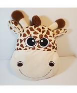 Adventure Planet Giraffe Plush Animal Head Pillow 12&quot; Stuffed Safari - £6.41 GBP