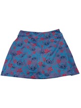 Disney Stitch Womens Skater Swim Skirt Size M Purple Tropical Floral Print - $33.46 CAD
