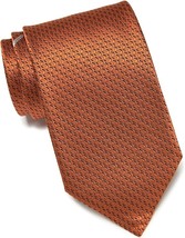 Ermenegildo Zegna Italian Silk Tie Orange - £117.47 GBP
