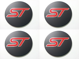 Ford st - Set of 4 Metal Stickers for Wheel Center Caps Logo Badges Rims  - $24.90+