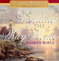 Thomas Kinkade Family Bible Lighting The Way Home NIB Red Letter King James HBS - £78.79 GBP