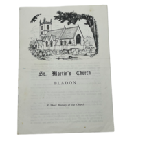 St. Martin&#39;s Church Bladon England Great Britain Brochure - £27.92 GBP